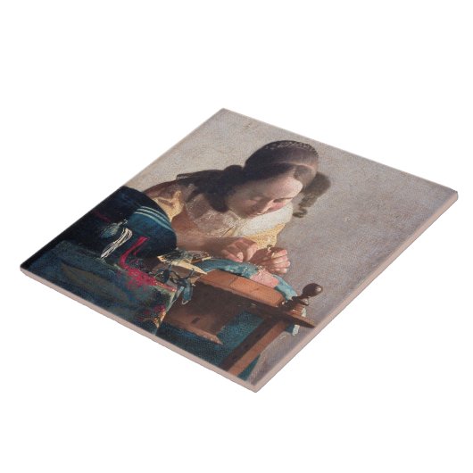 Carreau Le Lacemaker, Johannes Vermeer (Côté)