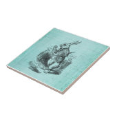 Carreau Le lapin blanc Alice au pays des merveilles (Côté)