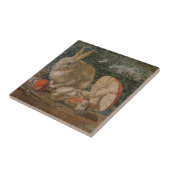 Carreau Le lapin de mosaïque et la nature des champignons (Côté)