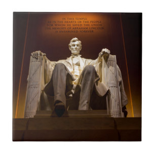 Carreau Le Lincoln Memorial la nuit - DC de Washington