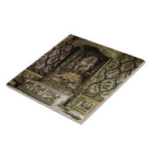 Carreau Le lit royal, probablement du 18ème siècle (photo) (Côté)