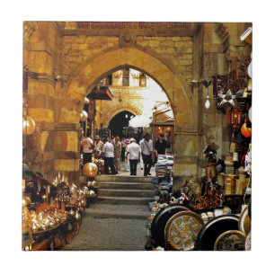 Carreau Le marché Khan al-khalili
