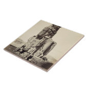 Carreau "Le Memnon vocal", statue colossale d'Amenhotep I (Côté)