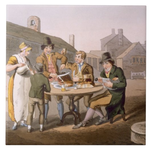 Carreau Le milieu de l'été Ève, du "costume de Yorkshire" (Devant)