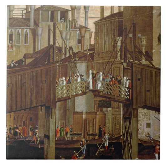 Carreau Le miracle de la relique de la croix sainte, (Devant)