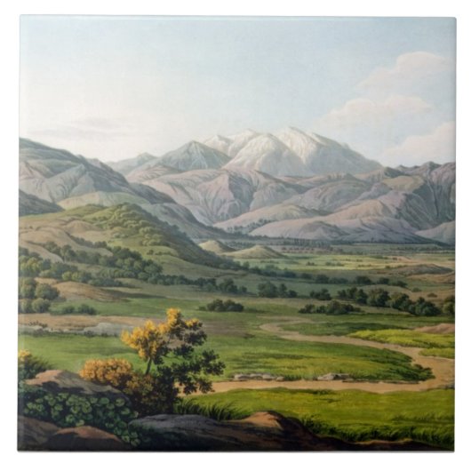 Carreau Le mont Olympe, comme vu entre Larissa et baba, p (Devant)