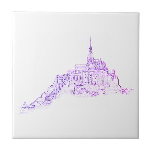 Carreau Le Mont Saint Michel France Architecture Sketch (Devant)