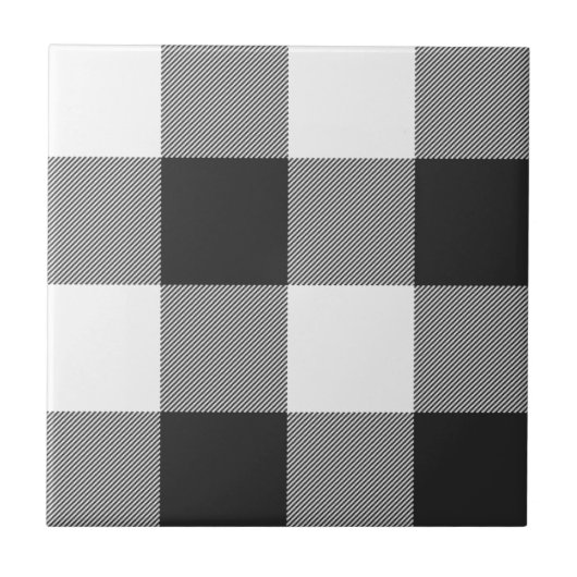 Carreau Le Motif Plaid De Buffalo Tartan Blanc Plaid (Devant)