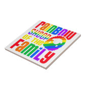 Carreau Le Mouton Arc-En-Ciel De La Fierté LGBT Familiale (Côté)