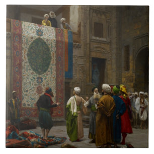 Carreau Le négociant de tapis, c.1887 (huile sur la toile)