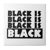 Carreau Le noir est noir (Devant)