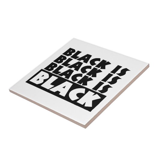Carreau Le noir est noir (Côté)