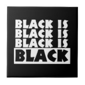 Carreau Le noir est noir (Devant)