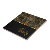 Carreau Le noir et la famille d'or est Forever (Côté)