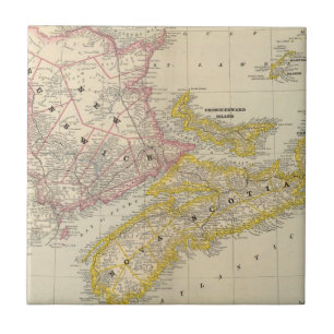 Carreau Le Nouveau Brunswick, la Nouvelle-Écosse