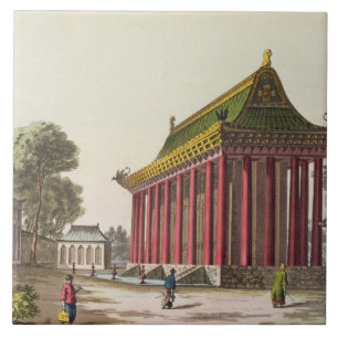 Carreau "Le palais européen" au Yuen-Ming-Yuan, illustrat