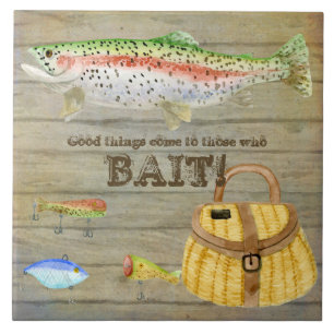 Carreau Le panier de pêche de pêche de truite de cabine 