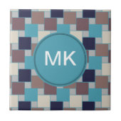 Carreau Le paon sur la plage (Devant)