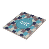 Carreau Le paon sur la plage (Côté)