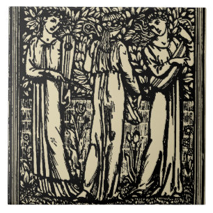 Carreau Le paradis terrestre par William Morris