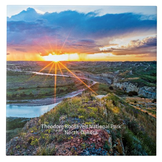 Carreau Le parc Theodore Roosevelt du Dakota du Nord (Devant)