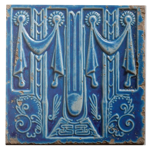 Carreau Le Pavillon Cerulean Drapé (Devant)