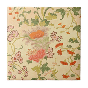 Carreau Le pays des merveilles coloré de fleurs