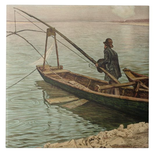 Carreau Le pêcheur (par Max Kurzweil) (Devant)
