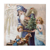 Carreau Le père noël avec l'ange (Devant)