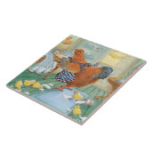 Carreau Le petit djinn rouge (Côté)