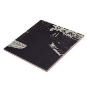 Carreau Le piano, 1914 (gravure sur bois) (Côté)