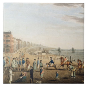 Carreau Le pilier à chaînes à Brighton avec des caract
