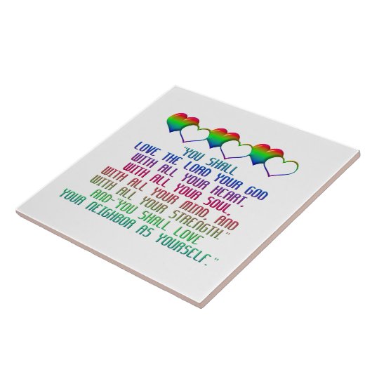 Carreau Le plus grand commandement (Côté)