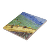 Carreau Le Pont dans la pluie Vincent van Gogh fine art (Côté)