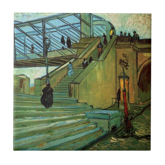 Carreau Le pont de Trinquetaille par Vincent van Gogh (Devant)