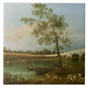 Carreau Le pont de vieux Walton, 1755 (huile sur la toile)