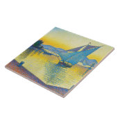 Carreau Le port au coucher du soleil, Signac (Côté)