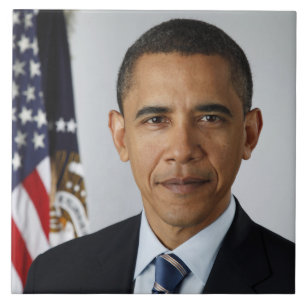 Carreau Le président américain Barack Obama à la Maison Bl