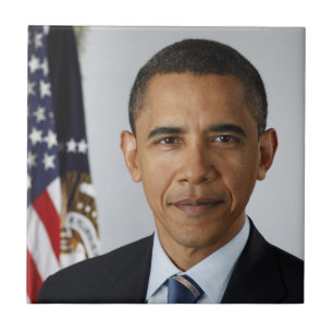 Carreau Le président américain Barack Obama à la Maison Bl