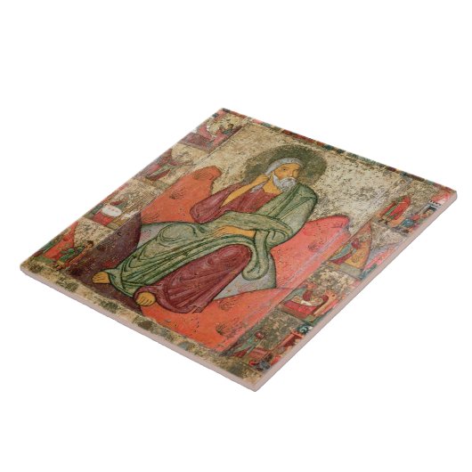 Carreau Le prophète Élijah, école de Pskov (panneau) (Côté)