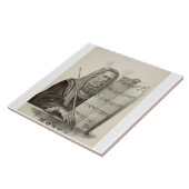 Carreau Le prophète Moïse avec les tablettes de la loi (Côté)