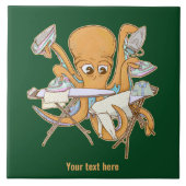 Carreau Le repassage des pieuvres, submergé par les corvée (Devant)