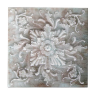 Carreau Le Repro Faux Relief Majolica, le Repro Faux Flora