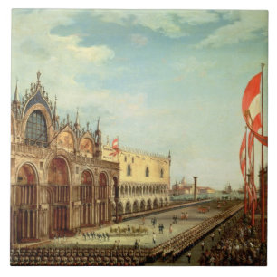 Carreau Le retour des troupes de St Mark vers Venise