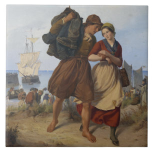 Carreau Le retour du pêcheur (par Rudolf Jordan)