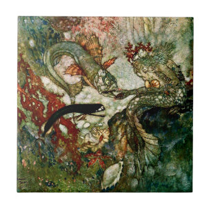 Carreau « Le Roi des Sirènes » par Edmund Dulac