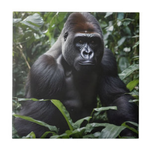Carreau Le roi du gorille de minuit : Monarque de la forêt