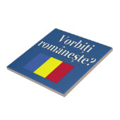 Carreau Le Romanian Do You Speak ? Flag (Côté)
