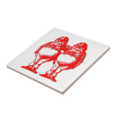 Carreau Le rouge Tweedle Dee et Tweedle Dum (Côté)