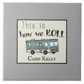 Carreau Le rv campant mignon "ceci est comment nous (Devant)